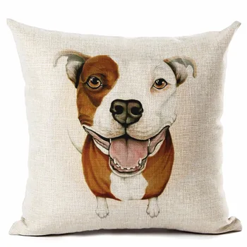 Animale Stil Creativ Câine Drăguț Imprimate Față De Pernă Decorative Canapea Pernă Scaun Auto Home Decor De Pernă Almofadas