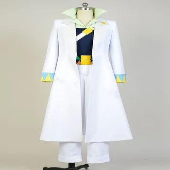 Anime aventura bizar jojo Kujo Jotaro Cosplay 1 Set Costum de Diamant Este Incasabil Haine Albe Capacul de Sus Pantaloni Petrecere elemente de Recuzită