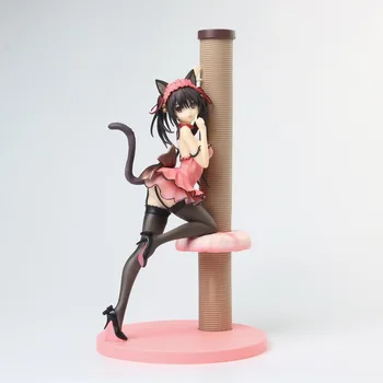 Anime Data Un Live Tokisaki Kurumi 1/7 Sexy Fete Pisica PVC Acțiune Figura Model de Papusa Jucării