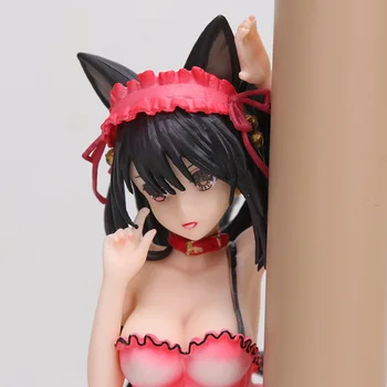 Anime-ul japonez Data Un Live figura Kurumi Tokisaki Coșmar & rochie de Mireasa Tokisaki Kurumi fata cat PVC Figura model de jucărie