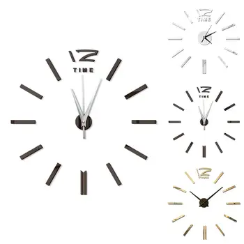 Antic Mini BRICOLAJ Suprafață Oglindă Ceas Autocolant Mut Ceas de Perete 3D Ceas de Perete Camera de zi Acasă Decor de Birou Cadou de Crăciun