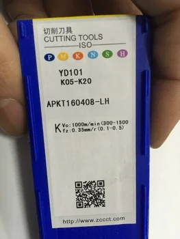APKT160408-LH YD101 300PCS CNC de taiere instrument 10buc/lot transport gratuit