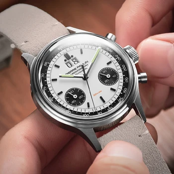 Armata Ceas Barbati 1963 Pilot Ceas Original St1901 Mișcare Mecanică Air Force Ceasuri Mens Acril Oglindă Cronograf Ceas De Mână