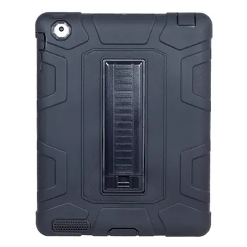Armura Caz Pentru Apple iPad 2 iPad 3 iPad 4 Corp Plin capac de Protectie pentru ipad 2 3 4 Grele Silicon+PC tablet caz+film+pen