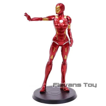 Avengers Iron Lady Ironman Fata Ver 26cm Acțiune Figura Jucarii Papusa GK Statuie din PVC Brinquedos de Colectare MK8 Super-erou Model de Cadou