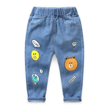 Baieti pantaloni de primavara toamna anului 2020 noua moda pentru copii desene animate blugi lungi pentru baieti copii casual demin pantaloni pantaloni costume