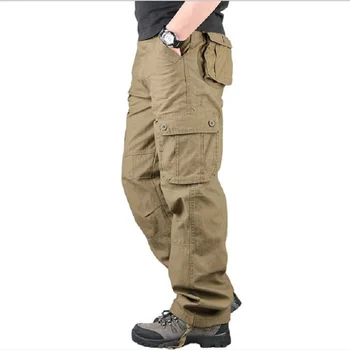 Barbati Pantaloni Casual Multi Buzunare Militare Tactice Pantaloni Bărbați Îmbrăcăminte de Armată Drept Pantaloni Lungi Pantaloni Haine Barbati