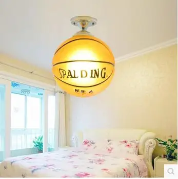 Baschet sau fotbal lampă de tavan, camera copiilor minge drăguț abajur lumina, living pub hotel decor iluminat D200mm