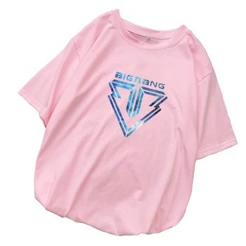 Bigbang Tricou Femei Noi De Vara Cu Maneci Scurte Tumblr Casual Coreean Kpop Haine Largi Streetwear Harajuku Topuri Tee Camiseta Mujer