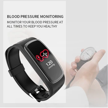 Bluetooth Ceas Inteligent Brățară De Oxigen Din Sange De Monitorizare A Ritmului Cardiac Rezistent La Apă Motion Tracker Numărul De Pas De Fitness Brățară