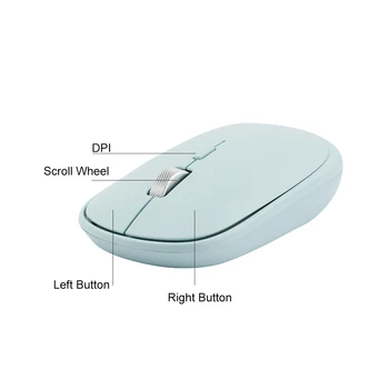 Bluetooth Wireless Mouse Optic Ergonomic Calculator Mause 1600DPI PC Office Acasă Șoarecii USB BT Modul Dual Roz Soareci Pentru Fata Laptop