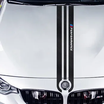 BMW M3 M5 M6 E46 E90 E60 E70 F10 F30 F15 F16 Performanța Corpului de Moda Decorate Fibra de Carbon, Capota Masina Autocolant Accesorii Auto