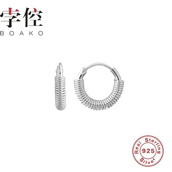 BOAKO Bijuterii Cercei Pentru Femei Argint 925 Cercei 2020 la Modă la Modă Mic Cerc Pendientes Brincos Aros
