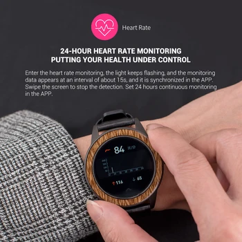 Bobo pasăre din Lemn Ceas Inteligent bărbați ceasuri Impermeabil SmartWatch Bluetooth 5.0 Monitor de Ritm Cardiac Ceas Sport pentru android