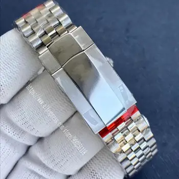 Brand de lux automat mechanical ceas pentru Barbati ceasuri barbati de 40 mm bezel din aluminiu periat brățară 4