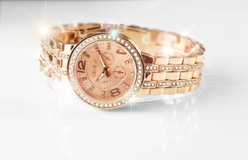 Brand de Top de la Geneva Ceasuri de Moda de Lux pentru Femei Ceasuri din Oțel Inoxidabil Ceasuri Femei Stras Cuarț Ceas relojes mujer 2020