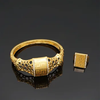 Bratari pentru femei placare cu aur de bijuterii seturi de bijuterii fine seturi pentru femei de MODA înger inel NOU design stras brățară
