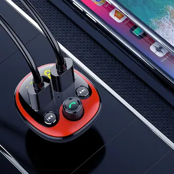 BT21 Car Kit MP3 Player Integra Transmițător FM Auto AUX Wireless Handsfree Auto Modulator Radio USB Încărcător de Mașină de la Distanță de Control