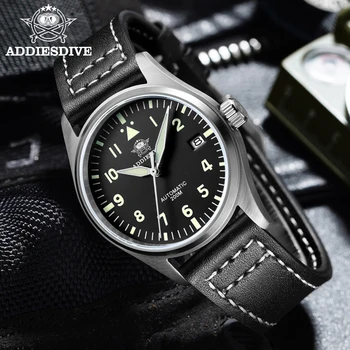 Bărbați ceas Sapphire lentile din Piele ceas de scufundare C3 luminos 500m Rezistent la Apă Sport Automat Mechanical Ceas