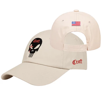 Bărbați Femei Brodate Amercian Punisher SEAL Bumbac Funcționare Pălărie Ajustat Snapback Șapcă de Baseball