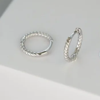 CANNER Argint 925 Cercei Pentru Femei Ureche Spirală Sălbatice Cercei Cercuri Zircon coreean Pendientes Argint/Bijuterii din Aur
