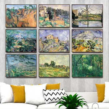Casa de Decorare Arta de Perete Imagini Fro Living Poster Print Panza Tablouri francez Paul Cezanne pictura Peisaj