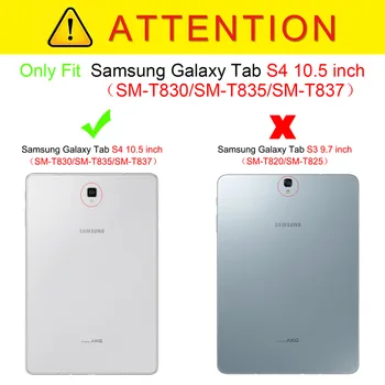 Caz Pentru Samsung Galaxy Tab S4 SM T830 T835 T837 Litchi stil PU Capac din Piele Pentru Samsung Tab S4 10.5 inch Caz + film + Pen