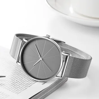 Ceasuri barbati 2020 Minimalist Moda Ultra Subțire Ceas de Oameni de Afaceri Simplu Plasă din Oțel Inoxidabil Curea Barbati Ceas Relogio Masculino