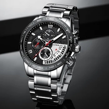Ceasuri barbati CRRJU de Lux de Top de Brand de Moda Cuarț Bărbați Impermeabil Ceas Cronograf de Afaceri Ceasuri Relogio Masculino