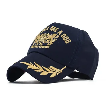 Cel mai bun de vânzare nou stil bărbați/femei pălării de aur model de frunze brodate leu șapcă de baseball capac limba pălărie de sport în aer liber capac