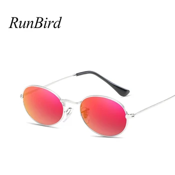 Cercul rotund de Metal ochelari de Soare Barbati Femei Design de Brand de ochelari de soare Retro Vintage Oval ochelari de Soare Oglindă Lentile de Înaltă Calitate UV400 1511R