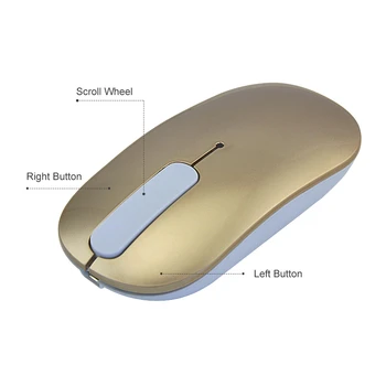 CHYI Reîncărcabilă, fără Fir, Mouse Optic Bluetooth 4.0 Atingeți Rola Ultra Subțire Soareci de Calculator Silent PC-ul Mouse-ului Pentru Laptop Apple