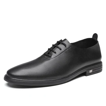 Clasic pentru Bărbați Pantofi Rochie de Moda Elegant de Nunta Formale Pantofi Barbati Aluneca Pe Birou Pantofi Oxford Pentru Barbati Negru Si Alb