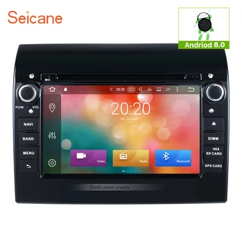 Clearance-ul Seicane 7 Inch Android 8.0 2DIN 8-core DVD Auto Radio de Navigație GPS pentru 2007 2008-2016 Fiat Ducato cu WIFI AUX