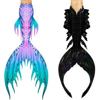 Coada de sirena Cosplay Costum Adult Copii Personaliza Swimable Sirenă Coada cu un Monofin Înot Costum de Baie 3Piece Set de Bikini