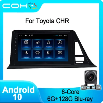 COHO Pentru Toyota CHR C-hr Gps, Autoradio Auto Multimedia Player Android 10.0 Octa Core 6+128G