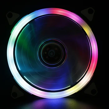Computerul Caz de Răcire Ventilator Cooler CPU LED Lumini Colorate 12cm Silent Fan New Sosire
