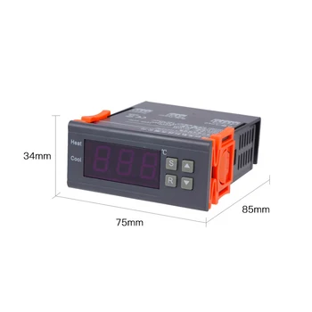Controler de Temperatura digitale -99~400 grade PT100 M8 Sonda Termocuplu Senzor Încorporat Termostat 220V Răcire Încălzire Comutator