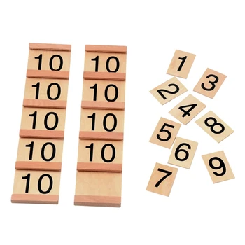 Copii Montessori Copil Jucărie zecimal de bază a Băncii Set de Joc de Matematica de Formare pentru Învățare Timpurie, de Învățământ Preșcolar Brinquedos MAY17_35