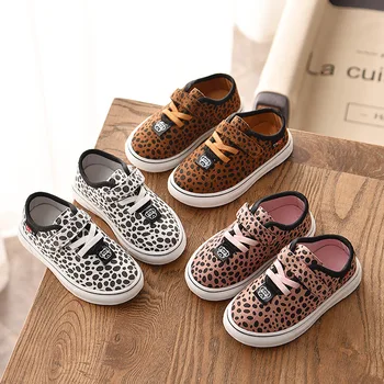 Copii Pantofi Pentru Baieti Adidasi Casual Fetita Plat Rularea Pantofi Sport Leopard Moda Copil Copilul În Aer Liber Moale Din Piele Pantofi