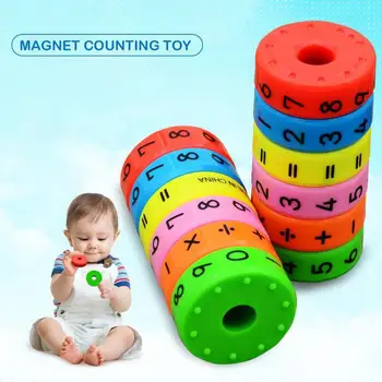 Copil Copil Copil Matematică Magnet de Matematica, de Numărare Joc de Puzzle Jucărie de Învățare Dispozitiv De Patru Aritmetică cu Axă de Rotație