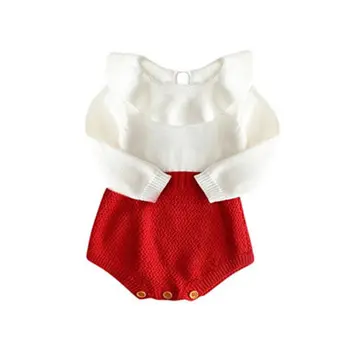 Copil drăguț Nou-născut Fete Haine de Lână de Tricotat Topuri cu Maneci Lungi Vladan pantaloni Scurți Cald Costume de Haine Marimea 0-24M