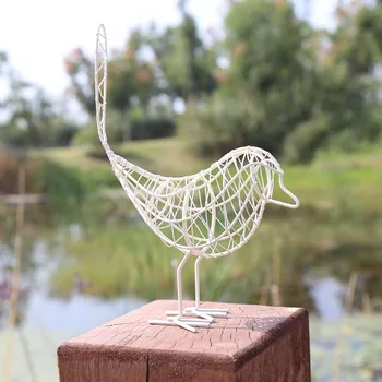 Creative Gol Fier Figurine De Păsări Masa Decor Vintage Din Metal Animal Pasăre Meserii Simple Home Decor Nunta Foto Prop Cadouri