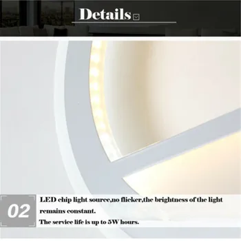 Creative Led Lampă de Perete LED Tranșee Lumina Acrilic Casa Moderna Camera de zi Noptiera Dormitor Decorare Perete Becuri