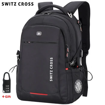 Călătorie 16 inch Laptop mochila elvețian Rucsac de Încărcare USB Anti-Furt de Afaceri Depozitare Daypack pentru Barbati Femei Colegiul Sac de Școală