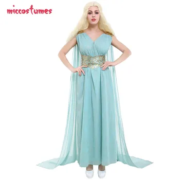 Daenerys Targaryen Khaleesi Albastru Rochie Femei Cosplay Costum Rochie