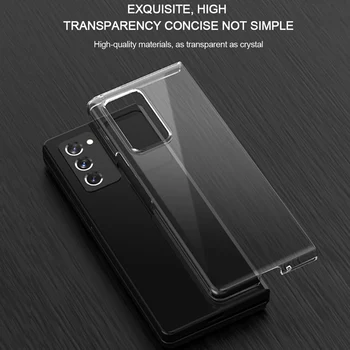 De lux Ultra subțire Caz Pentru Samsung galaxy Z Fold 2 5G Caz Transparent Plastic Dur Slim Caz Telefon Complet de Protecție Capacul din Spate