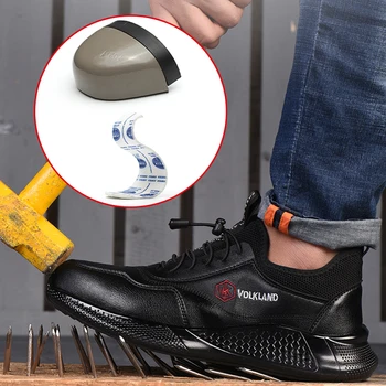 De sex masculin bombeu metalic Pantofi de protecție Impermeabil Pantofi de Lucru Indestructibil Munca Adidasi Barbati Pantofi Anti-puncție Încălțăminte de Securitate