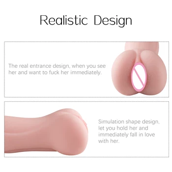 De sex masculin Masturbator din Silicon Buzunar Pizde Sex Shop Simulare Vagin sex oral Realist Gura Fundul Aeronave Cupa Jucarii Sexuale pentru Barbati