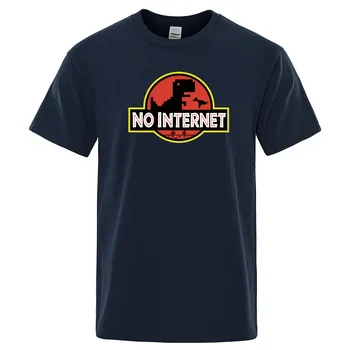 Desene animate Dinosaur tricou Imprimat internet tricou barbati dino tricou amuzant Harajuku Topuri Jurassic parc deconectat pentru Bărbați t-shirt